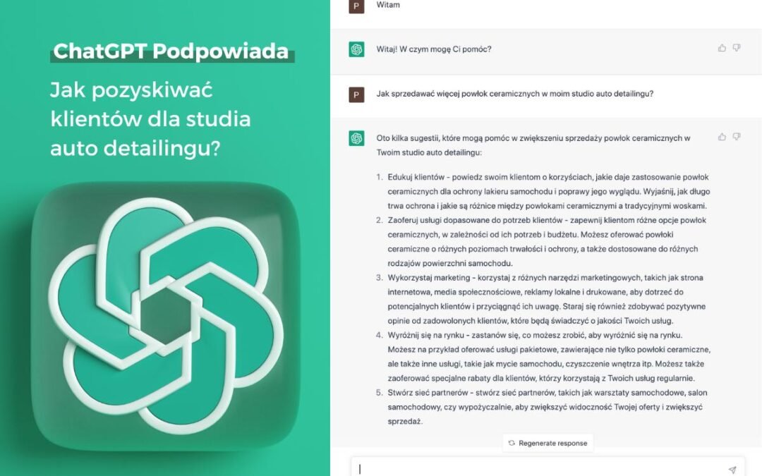 Jak pozyskiwać klientów dla studia auto detailingu? Podpowiada ChatGPT